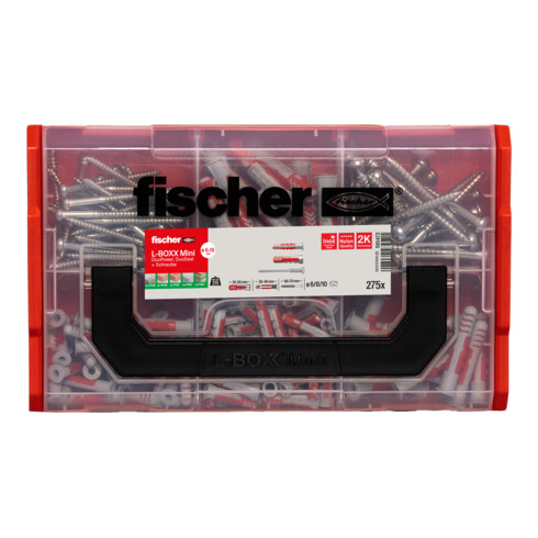fischer L-Boxx mini DuoPower und DuoSeal + Schraube (275 Teile)