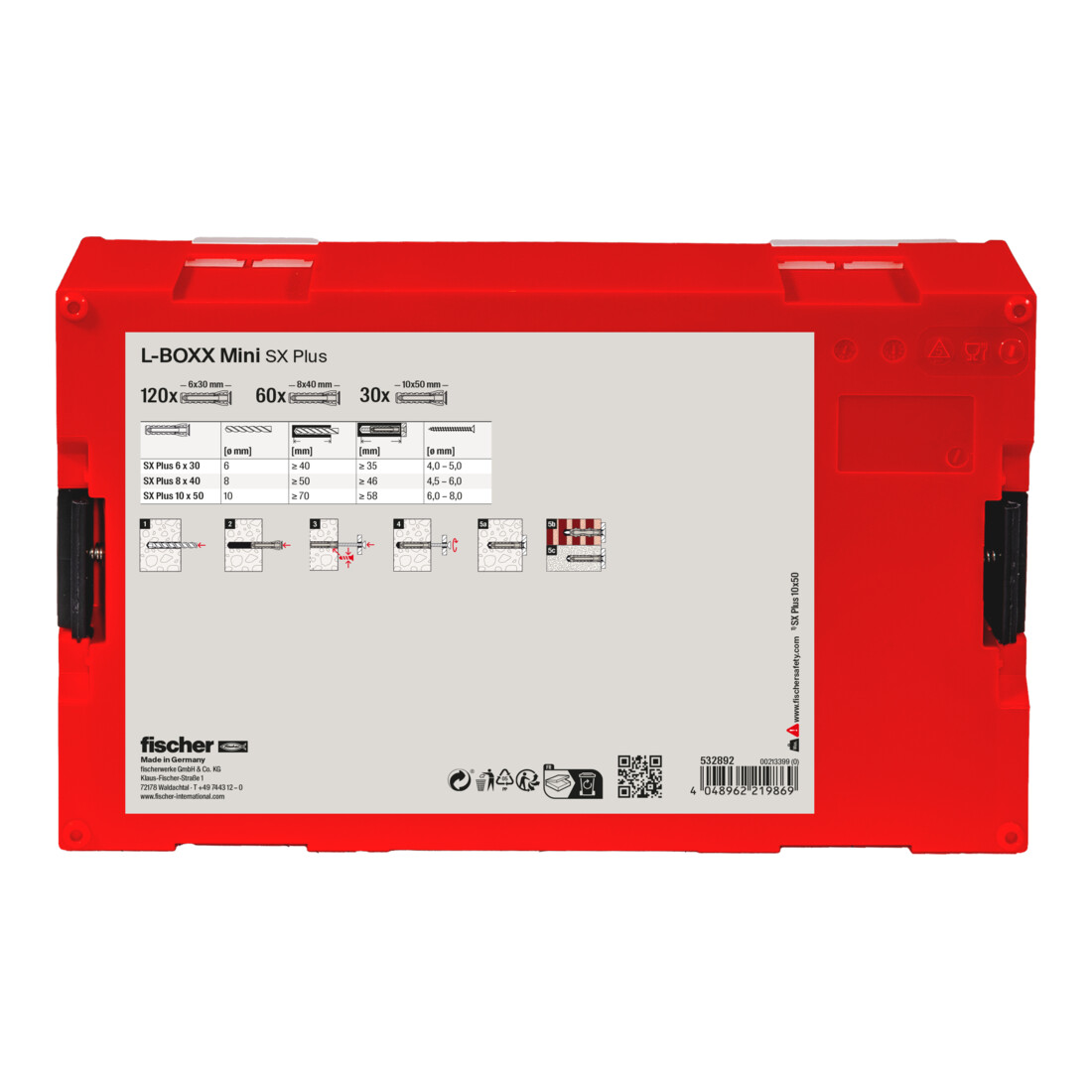 fischer L-Boxx mini SX Plus (210 Teile)