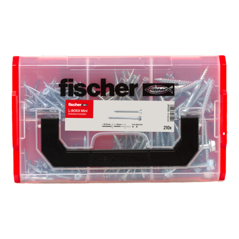 fischer L-Boxx mini Vis à cheville (210 pièces)