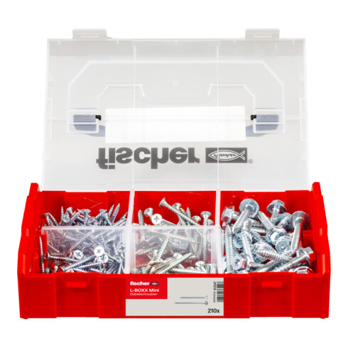 fischer L-Boxx mini Vis à cheville (210 pièces)