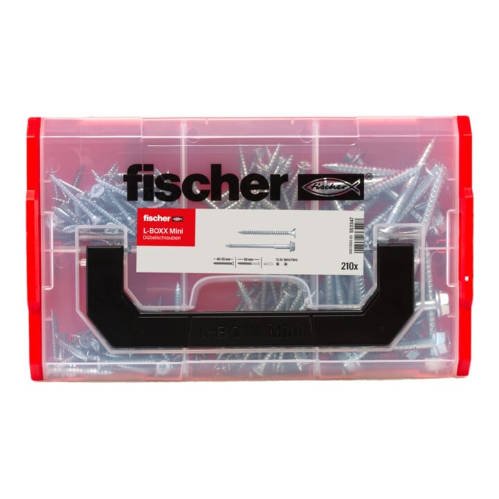 fischer L-Boxx mini Vis à cheville (210 pièces)