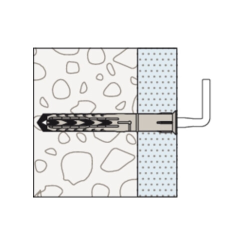 fischer Langschaftdübel SXR 8x60 WH K NV