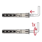 fischer Langschaftdübel SXR 8x60 WH K NV-5