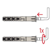 fischer Langschaftdübel SXR 8x80 WH K NV-4