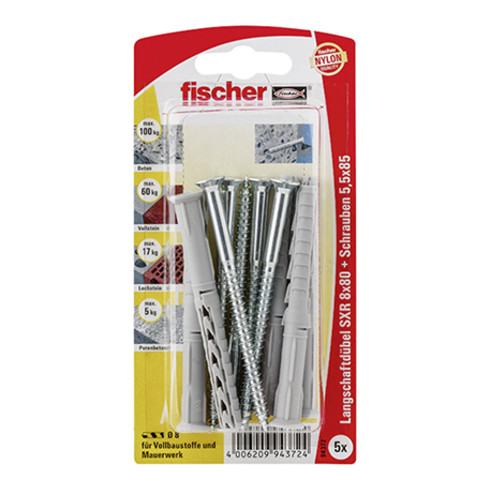 fischer Langschaftdübel SXR 8x80 Z K (5)
