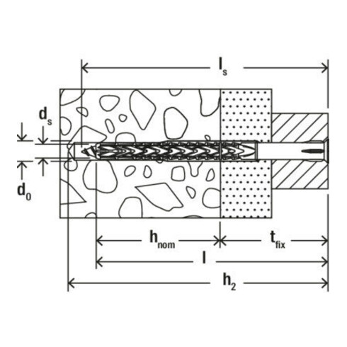 fischer Langschaftdübel SXRL 8x100 T B