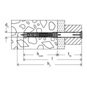 fischer Langschaftsdübel DuoXpand 10x140 T R-2