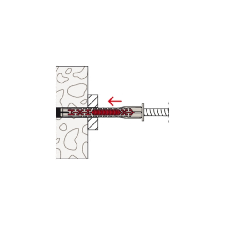 fischer Langschaftsdübel DuoXpand 10x80 FUS R