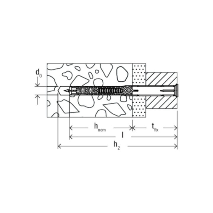 fischer Langschaftsdübel DuoXpand 8x100 T