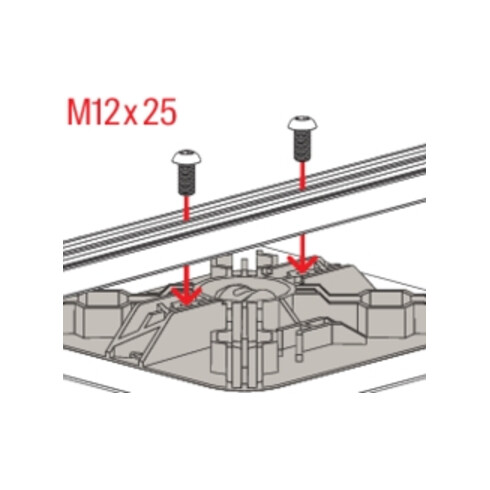 fischer Linsenkopfschraube LKS M12x25 A2