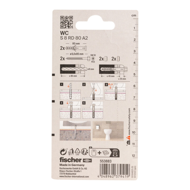 fischer M-Set fixation WC K