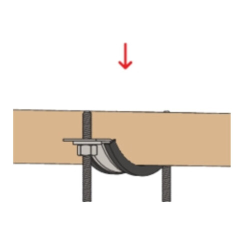 fischer Massivrohrschelle FRSM 102 M10/M12