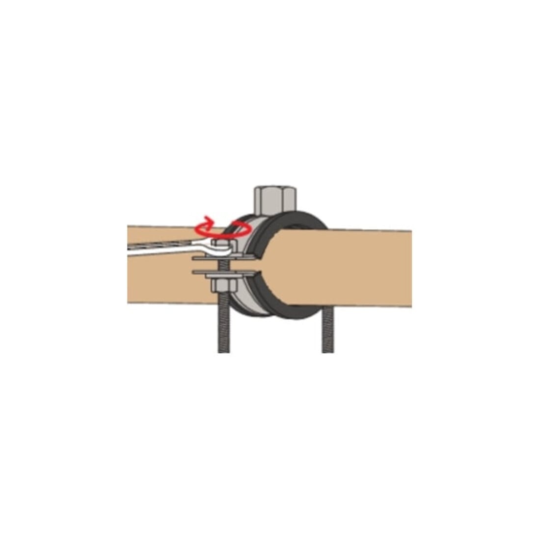 fischer Massivrohrschelle FRSM 177-183 M10/M12