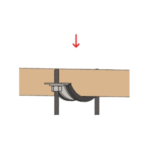 fischer Massivrohrschelle FRSM 212 M16 A4