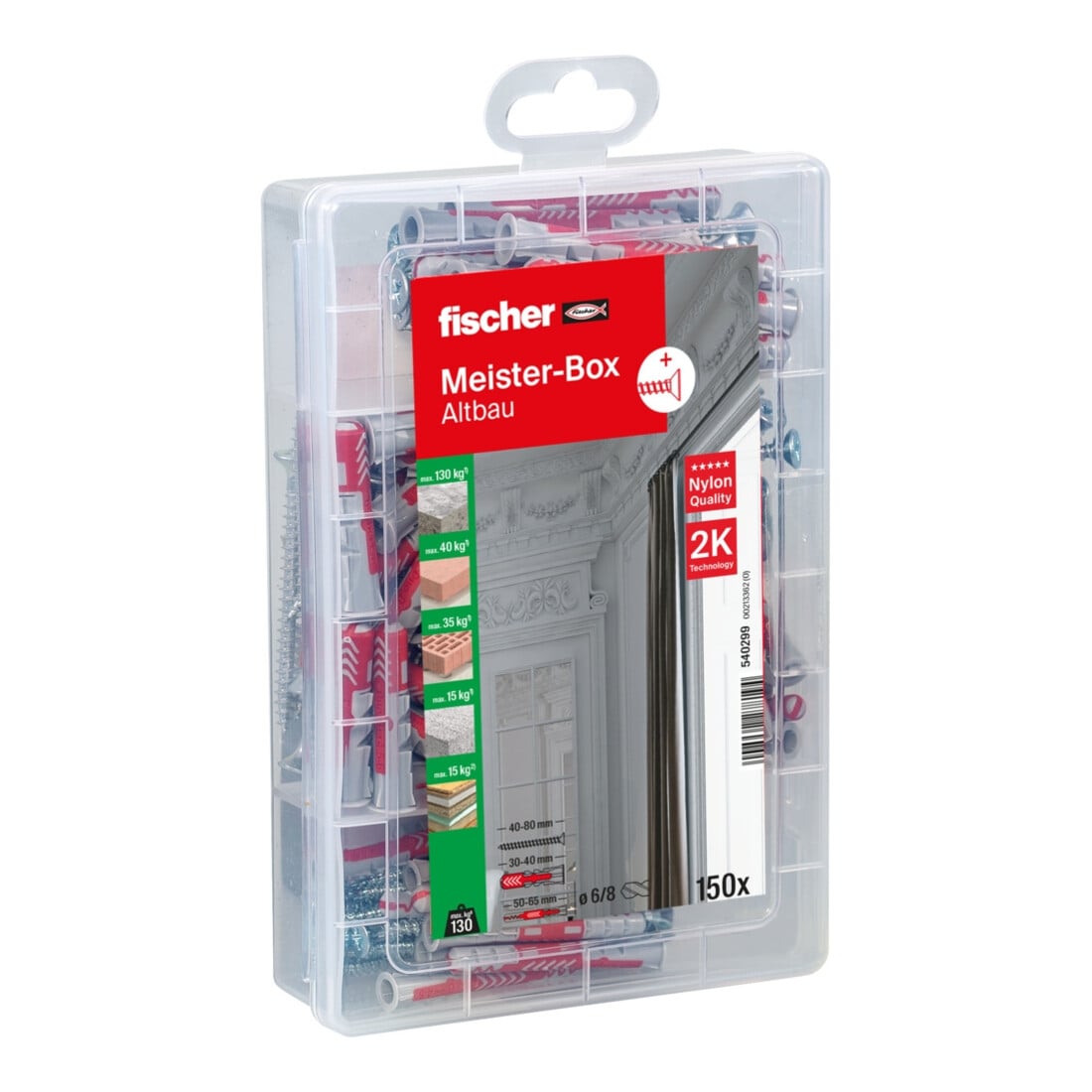 fischer Meister-Box Altbau + Schrauben (150 Teile)