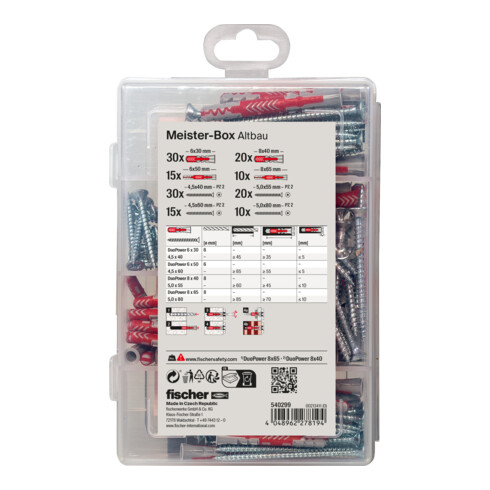 fischer Meister-Box Altbau + Schrauben (150 Teile)