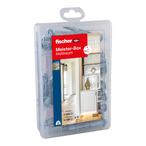 fischer Meister-Box Chevilles à expansion + vis (50 pièces)