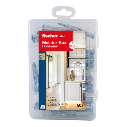 fischer Meister-Box Chevilles à expansion + vis (50 pièces)