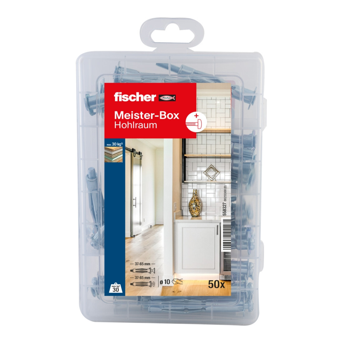 fischer Meister-Box Chevilles à expansion + vis (50 pièces)