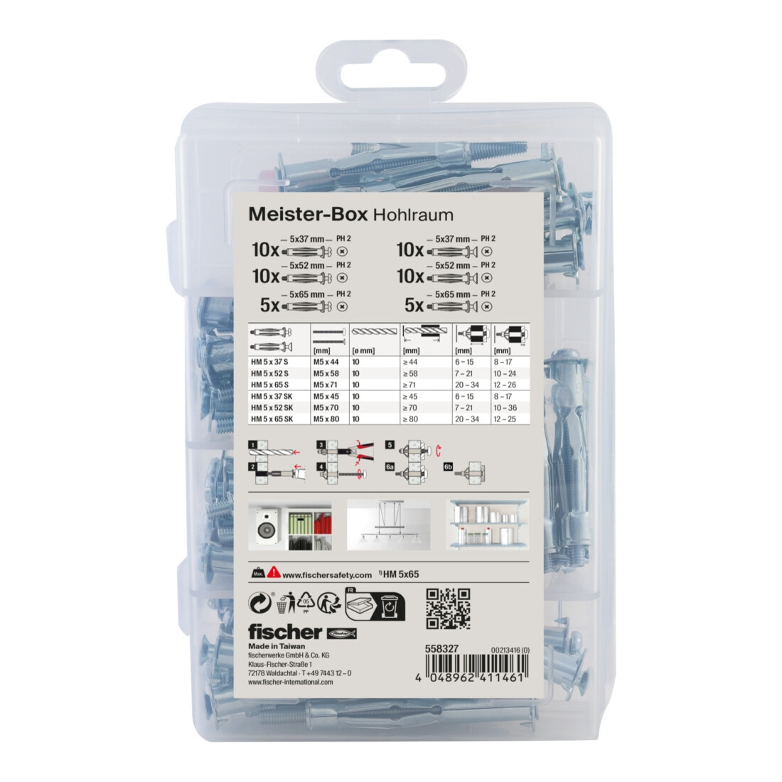 fischer Meister-Box Hohlraum + Schraube (50 Teile)