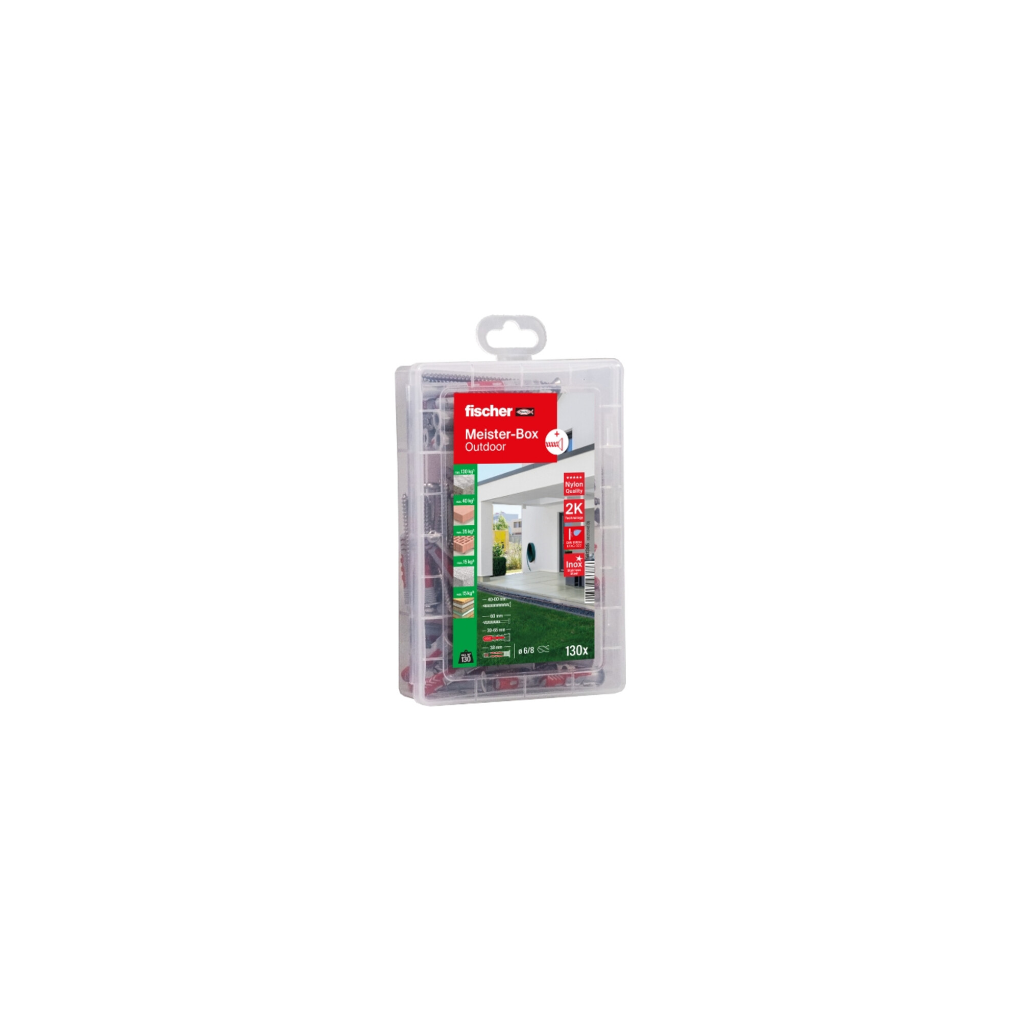 fischer Meister-Box Outdoor + Schraube (130 Teile)