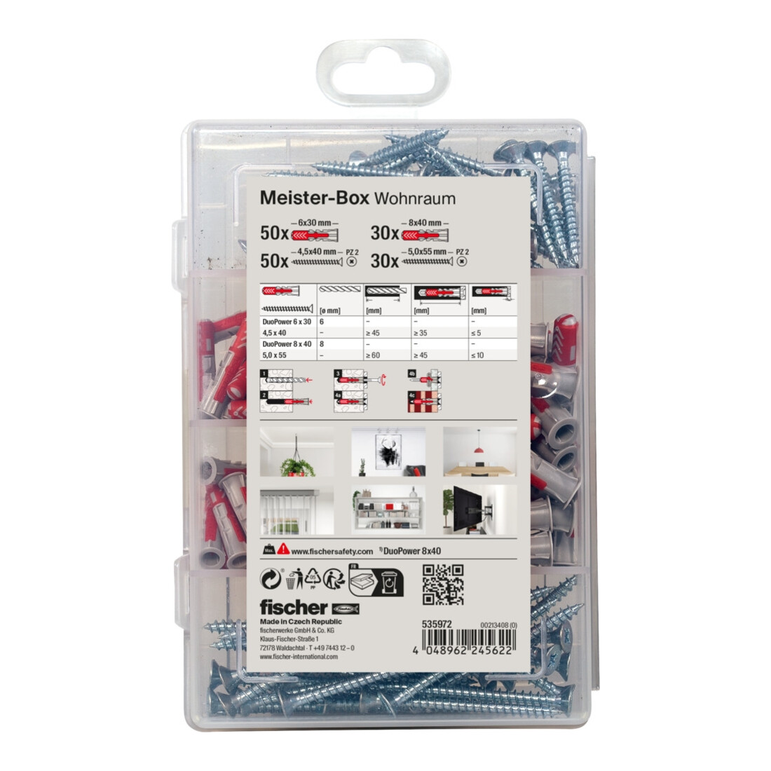 fischer Meister-Box Wohnraum + Schrauben (160 Teile)