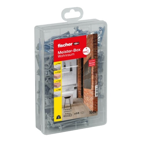 fischer Meister-Box Wohnraum + Schrauben (160 Teile)