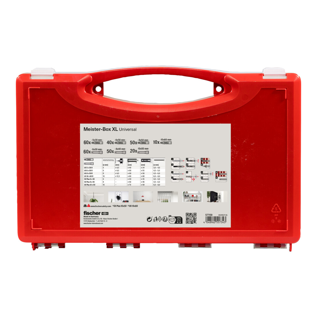 fischer Meister-Box XL universelle (290 pièces)