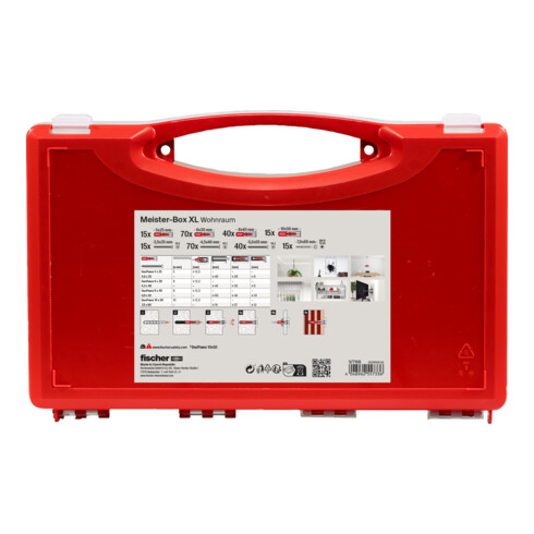 fischer Meister-Box XL Wohnraum + Schrauben (210 Teile)