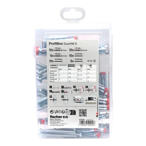 fischer Meisterbox avec chevilles à douille DuoHM PZ 52 pcs.
