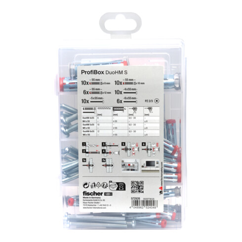 fischer Meisterbox mit Hohlraumdübel DuoHM PZ 52-tlg.