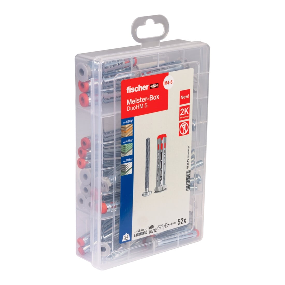 fischer Meisterbox mit Hohlraumdübel DuoHM TX 52-tlg.