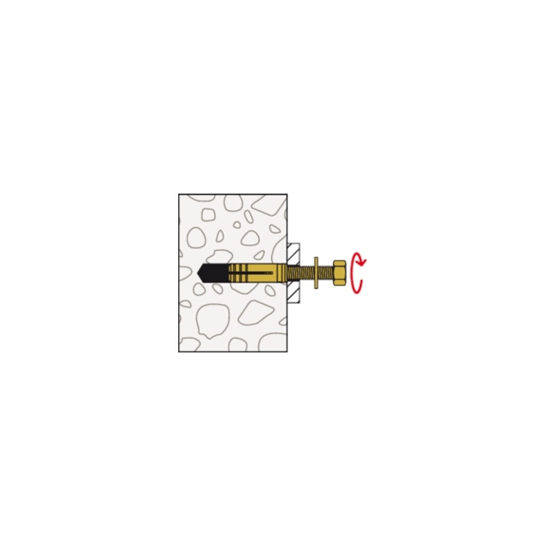 fischer Messingdübel MS