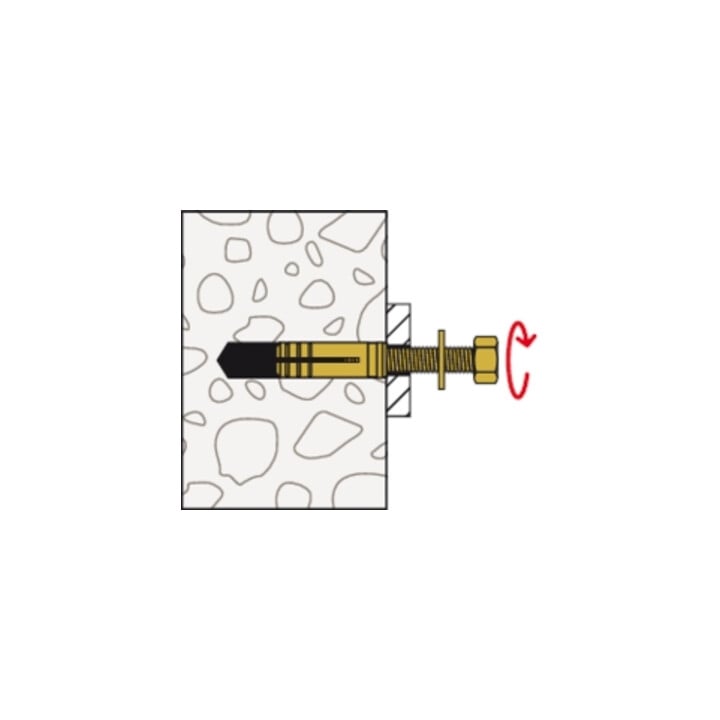 fischer Messingdübel MS 12x37