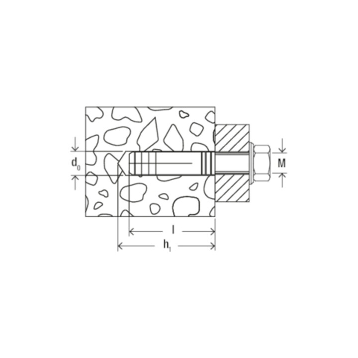 fischer Messingdübel MS 12x37
