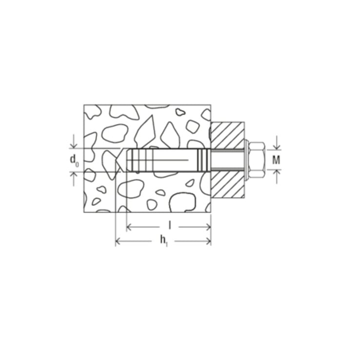 fischer Messingdübel MS 8x28 K (10)