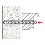 fischer Metallrahmendübel F M mit Senkkopfschraube PZ-2