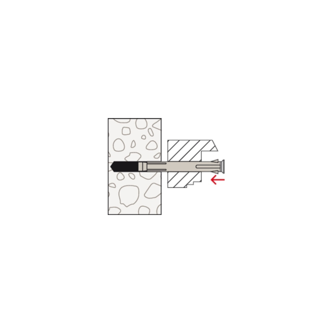 fischer Metallrahmendübel F M mit Senkkopfschraube PZ