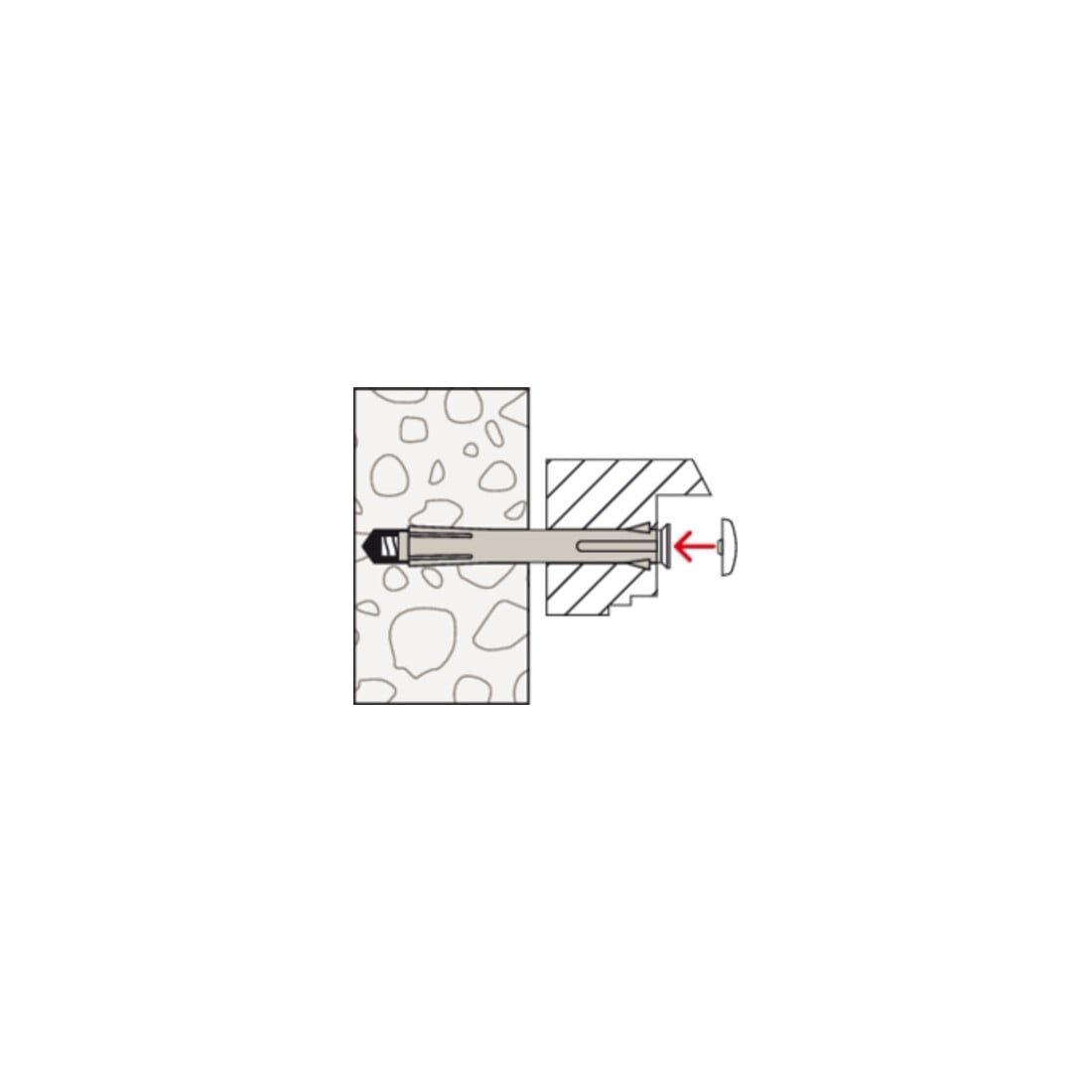 fischer Metallrahmendübel F M mit Senkkopfschraube PZ