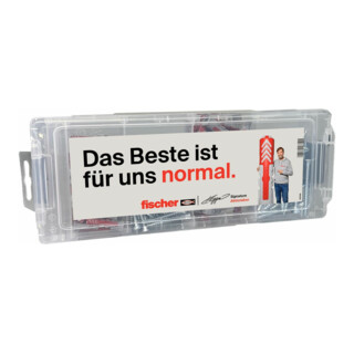 fischer MiniFixTainer DuoPower + S „Klopp Signature“ Aktionsbox