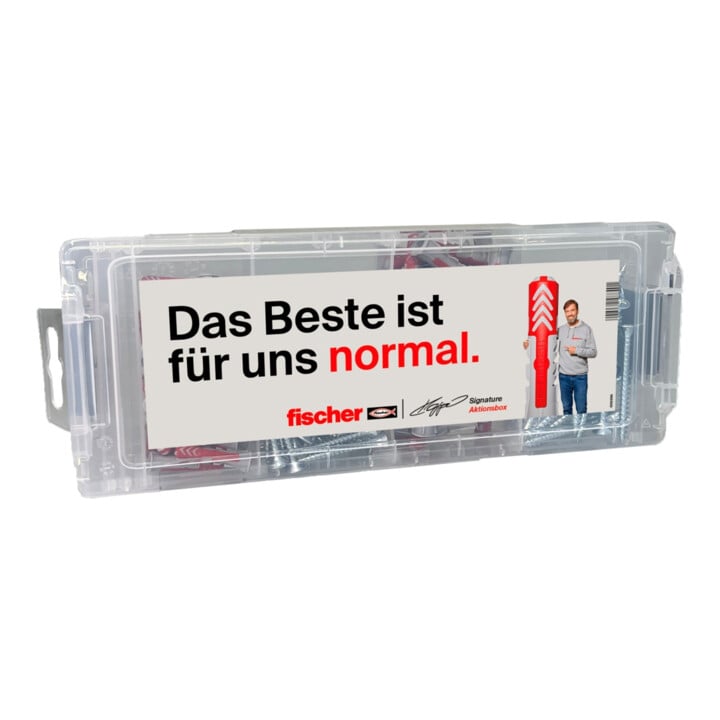 fischer MiniFixTainer DuoPower + S „Klopp Signature“ Aktionsbox