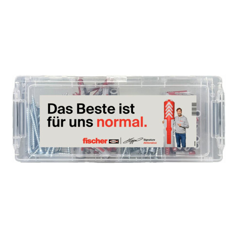 fischer MiniFixTainer DuoPower + S « Klopp Signature » boîte promotionnelle