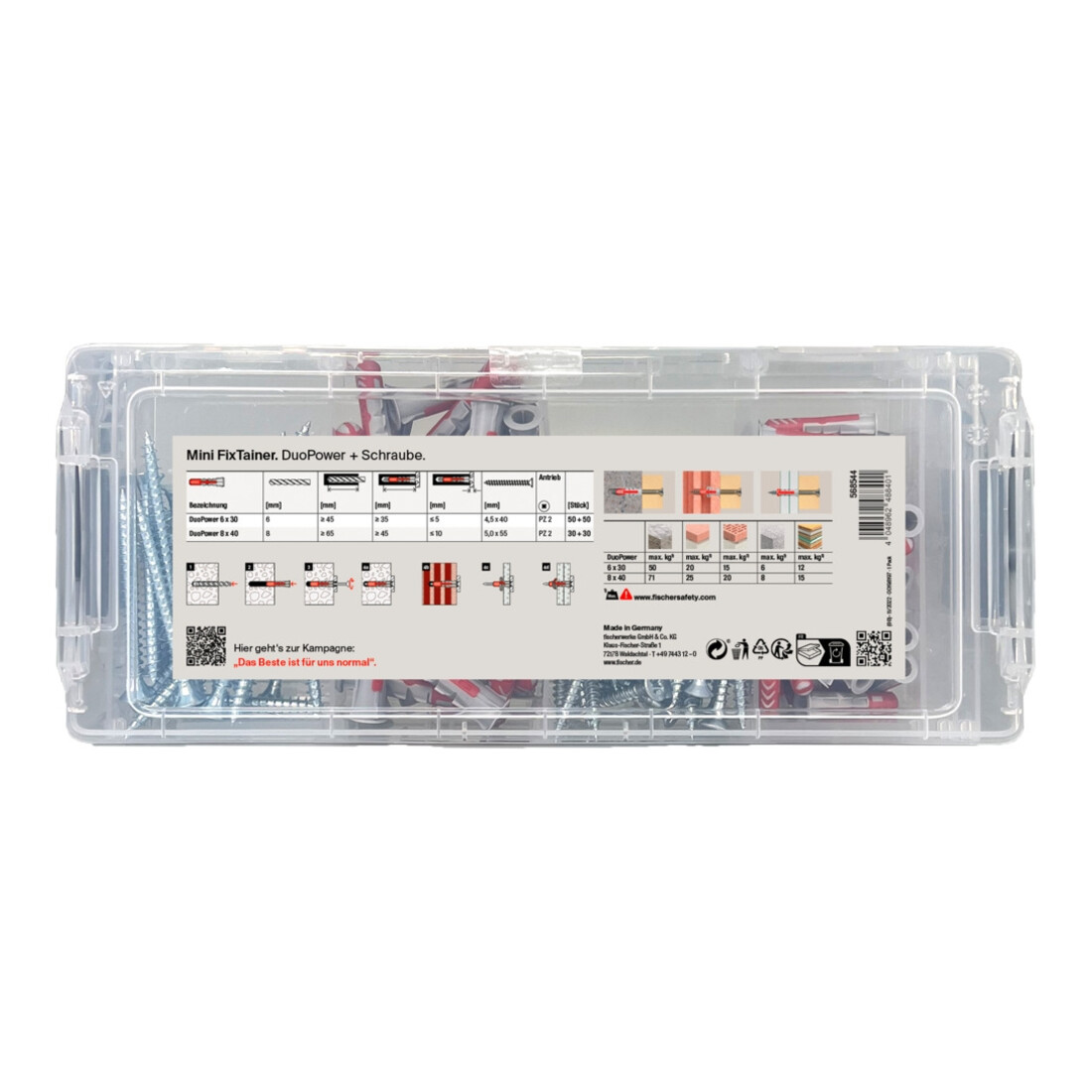fischer MiniFixTainer DuoPower + S « Klopp Signature » boîte promotionnelle