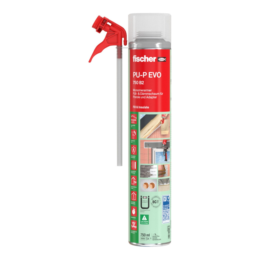fischer Monomerarmer PU-Schaum PU-P EVO 750 B2