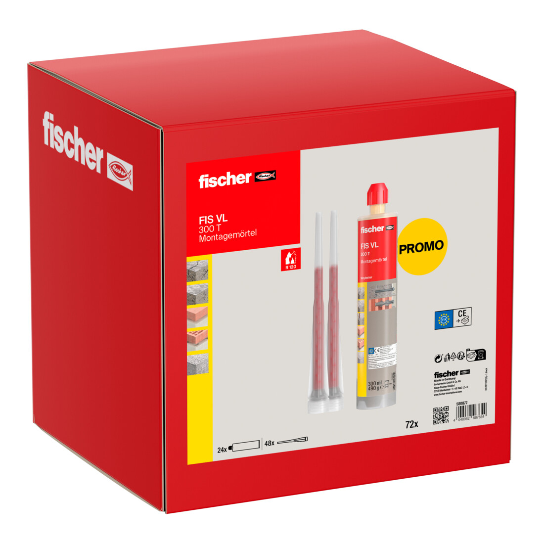 fischer Montagemörtel FIS VL 300ml T UMK (24 Stück im Karton)
