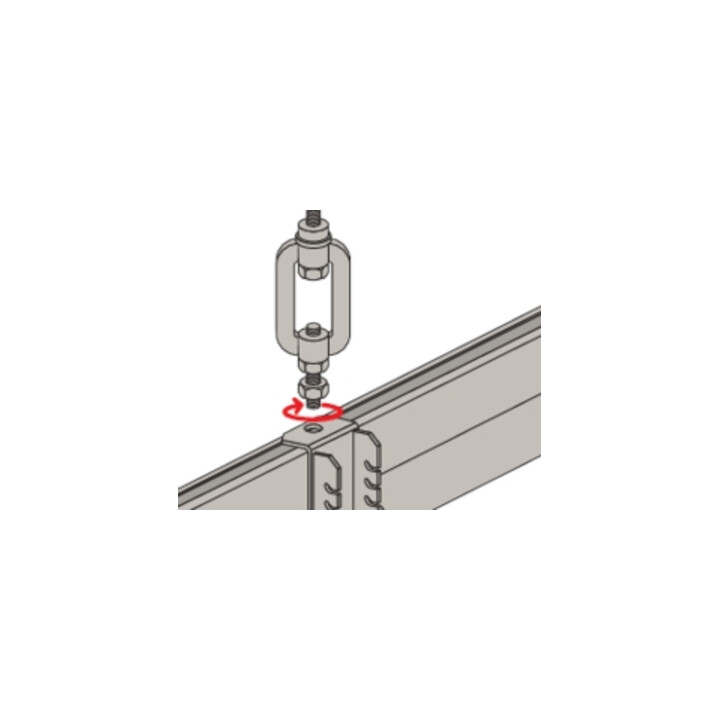 fischer Montageschiene FUS 62/2,5 316L - 6.000