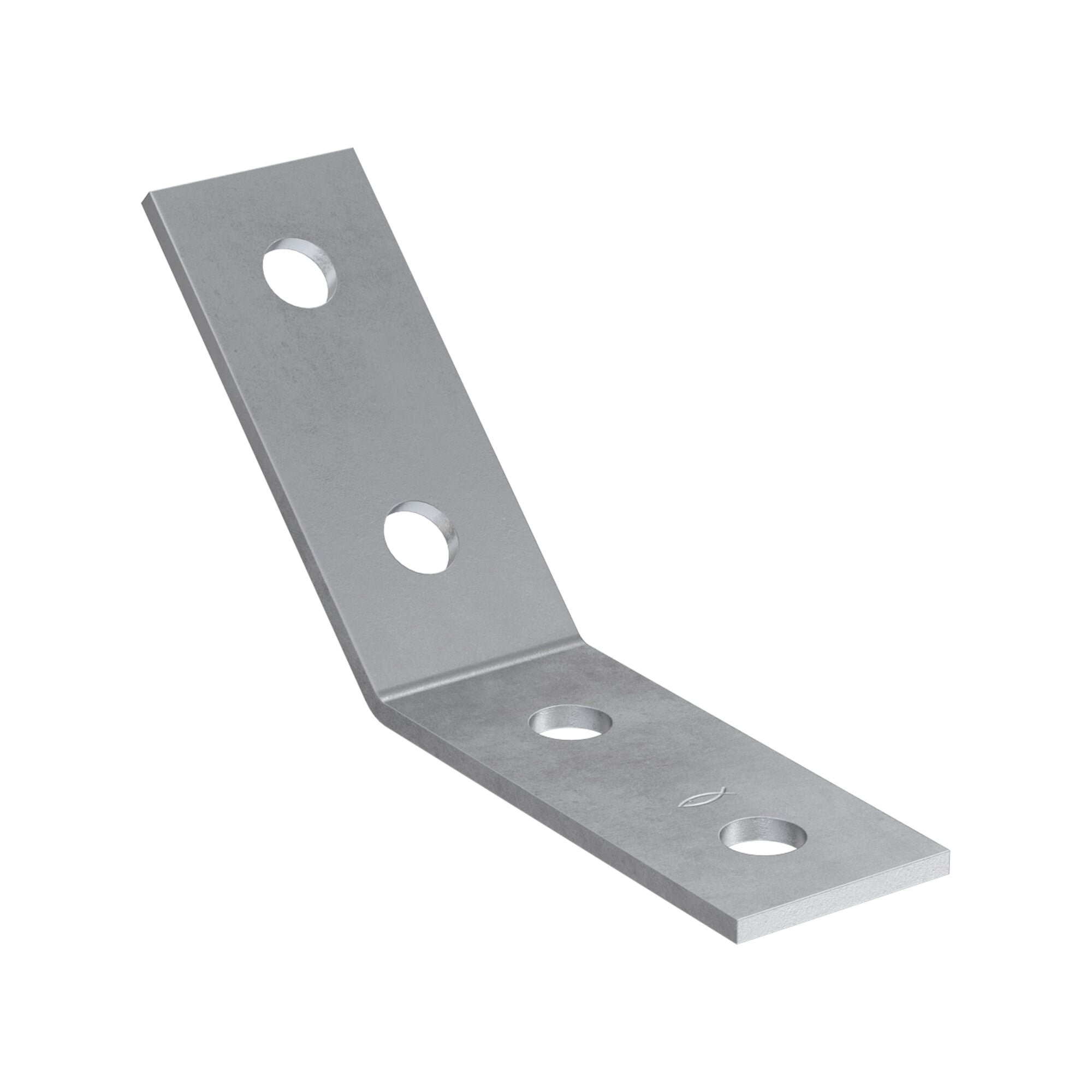 fischer FAF 4/135° Montagewinkel für Fassadenbefestigung mit Winkel aus feuerverzinktem Stahl, Winkelgröße 135°, 547511