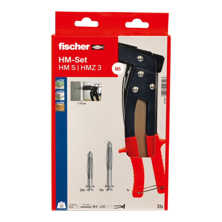 fischer mounting set fixation de la cavité