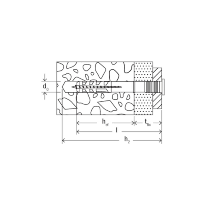fischer Nageldübel N 5x25/1 F (100)