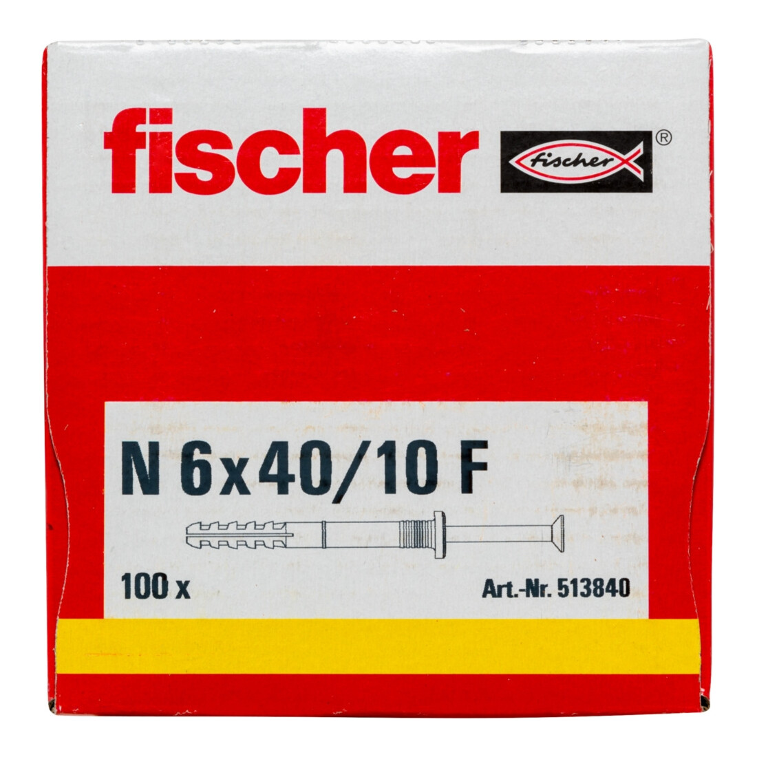 fischer Nageldübel N 6x40/10 F (100)
